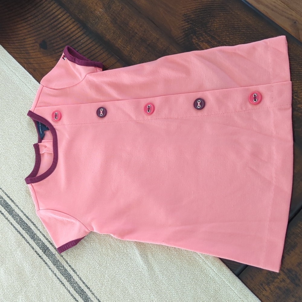 Tommy Hilfiger Dress, Pink and Purple, 18 months
